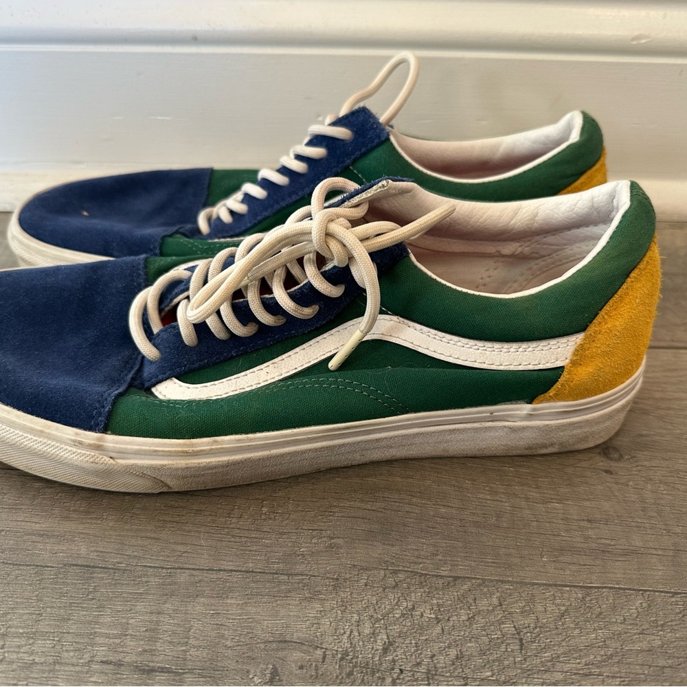 Vans Blue and Green Men's Sneakers